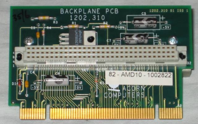 Acorn AMD10 1 slot backplane front
