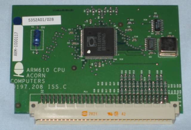 Acorn ARM610 CPU prototype front
