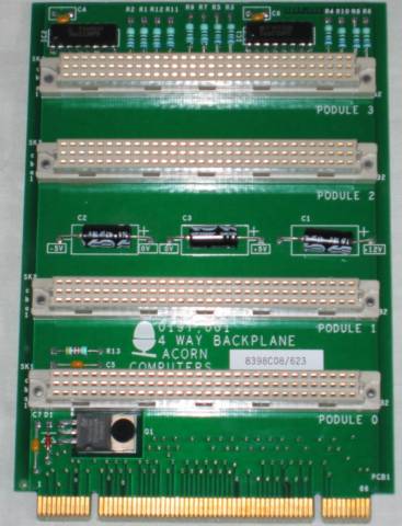 Acorn Risc PC 4 slot backplane front