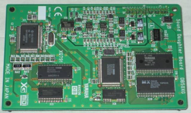 Yamaha DB50XG sound daughter board top