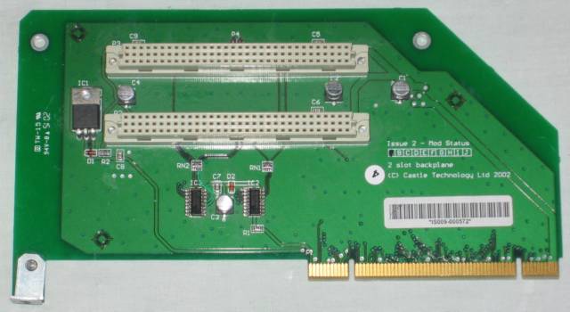 Castle Iyonix backplane front
