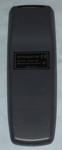 NetProducts Remote Control bottom