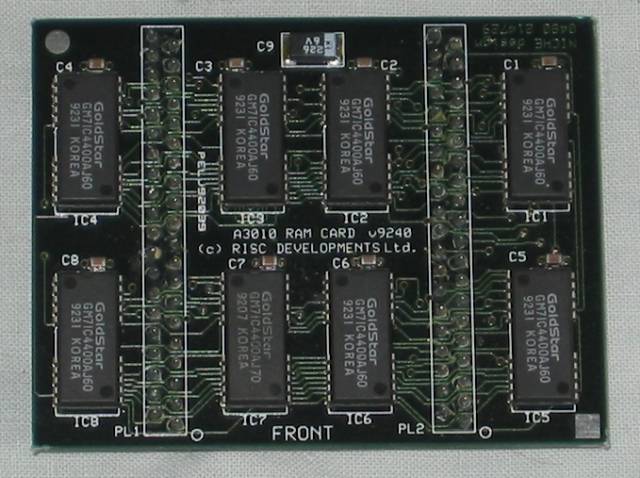 Disc Develpments A3010 RAM card top