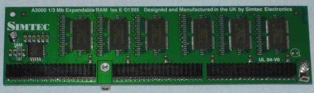 Simtec A3000 RAM Upgrade Iss E top
