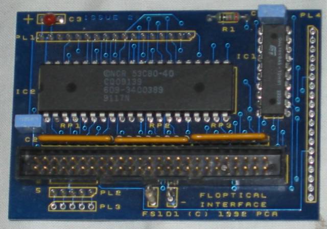 The Serial Port A5000 Internal Floptical SCSI interface top