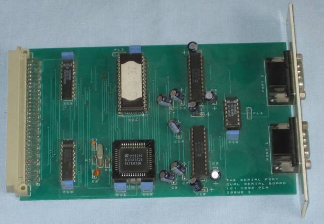The Serial Port Dual Serial board top