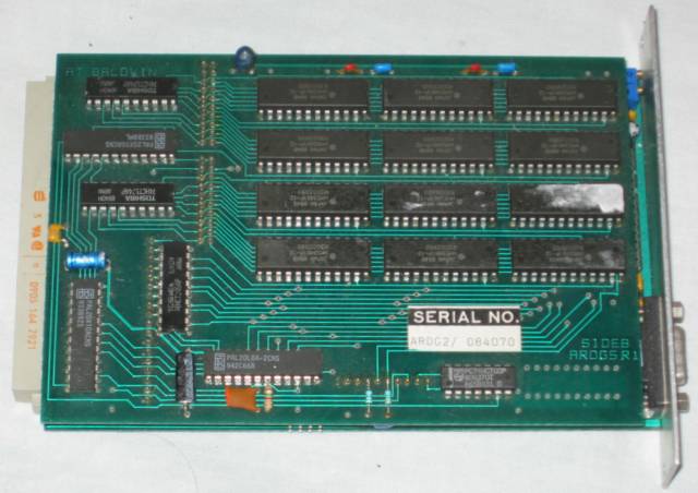 Video El;ectronics Ltd ARDG2 Videographics Expansion Card top