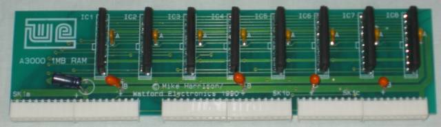 Watford Electronics A3000 1MB RAM top