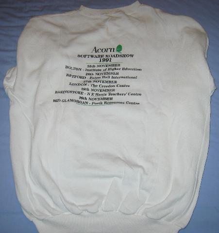 Acorn Roadshow 91 sweatshirt back