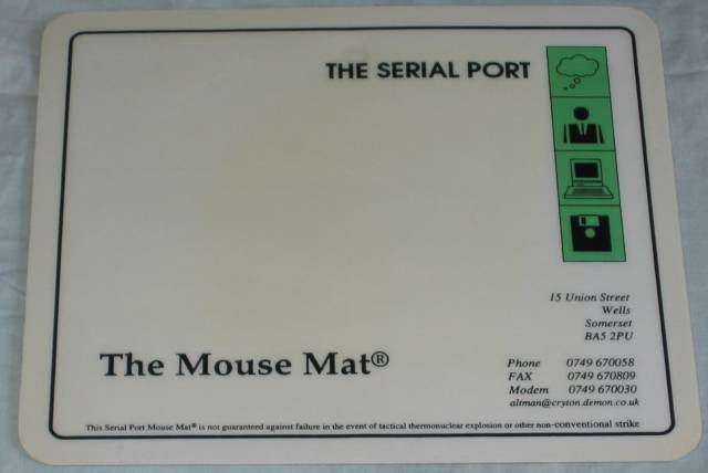 The serial port mouse mat