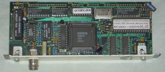 ANT Ethernet 10base2 mini-podule top