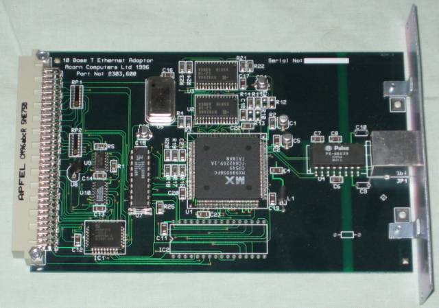 Acorn 10baseT Ethernet podule top