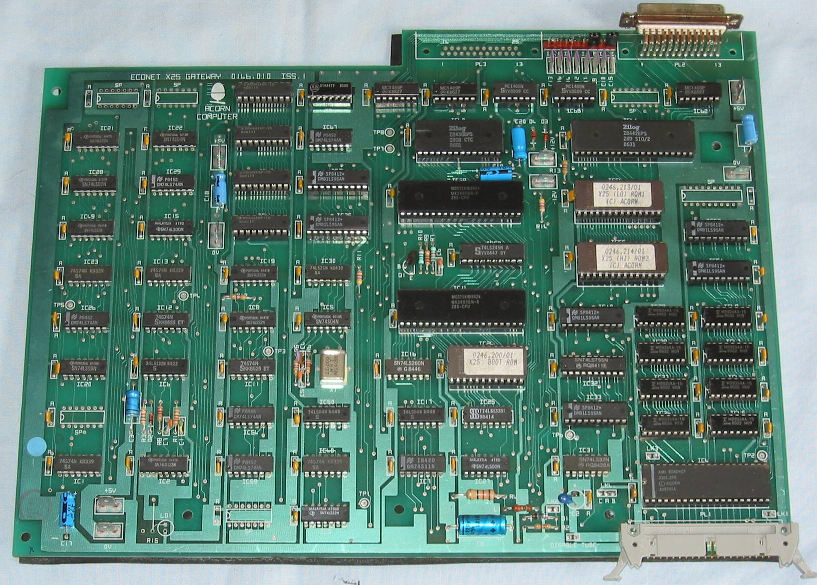 Acorn Econet X25 gateway Z80 card HiRes