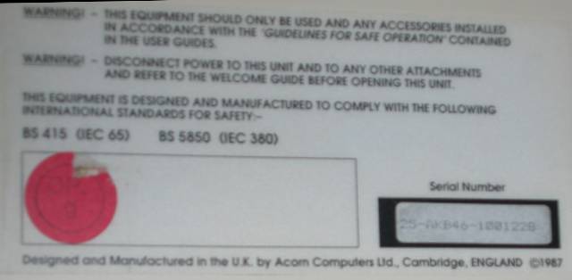 A420/1 Serial No.