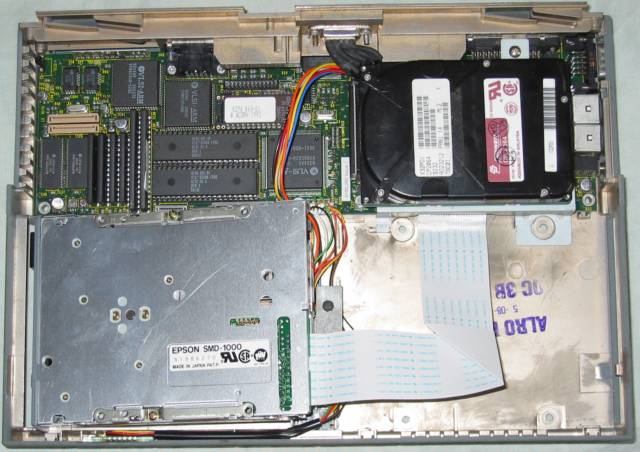 A4 with floppy ready to remove