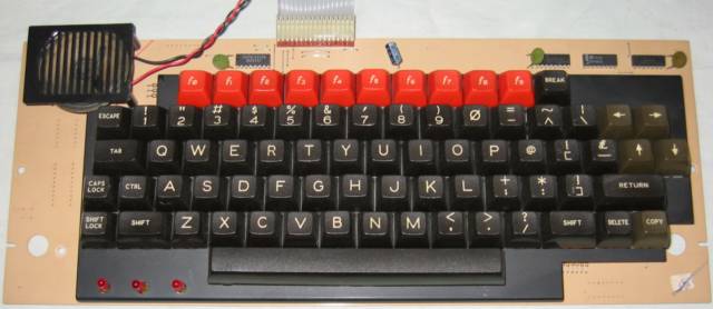 BBC model B Issue 3 keyboard top
