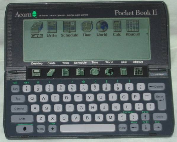 Acorn Pocket Book II open