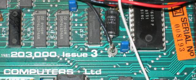 Solidisk cased BBC model B issue 3 motherboard serial no